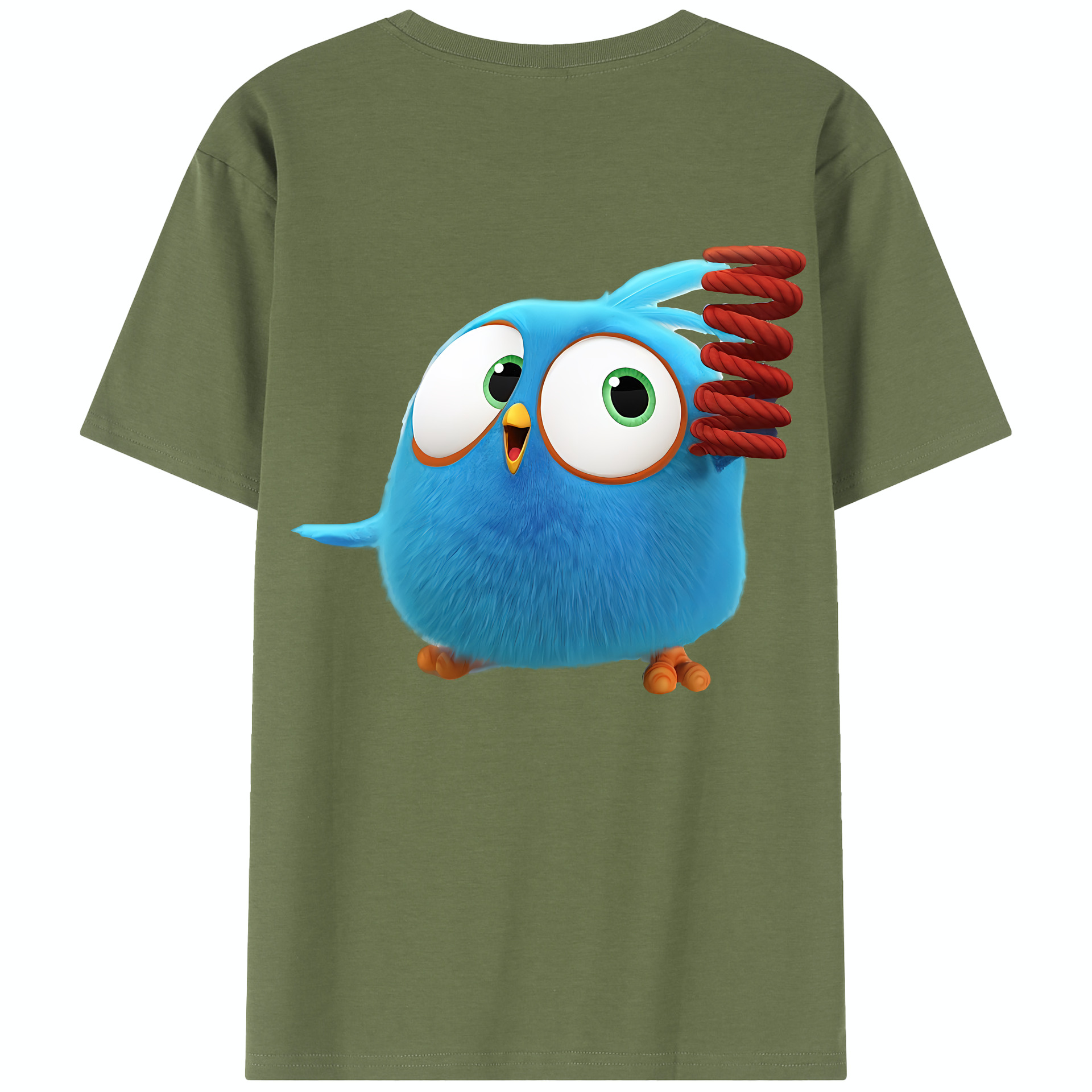 （画像用） Angry Birds アングリーバード 綿100％半袖Tシャツ（背面プリント）